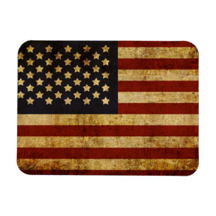 Íman Bandeira americana patriótica dos EUA do Grunge d