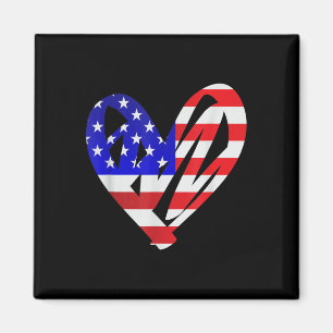 Íman Bandeira Americana Patriótica Força Armada Mem