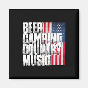 Íman Bandeira Americana Patriótica Música Country Campi