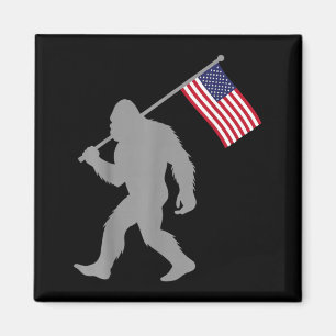 Íman Bandeira Americana Pé Grande Vermelho Branco Azul