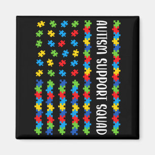 Íman Bandeira Americana Puzzle de Conscientização do Au