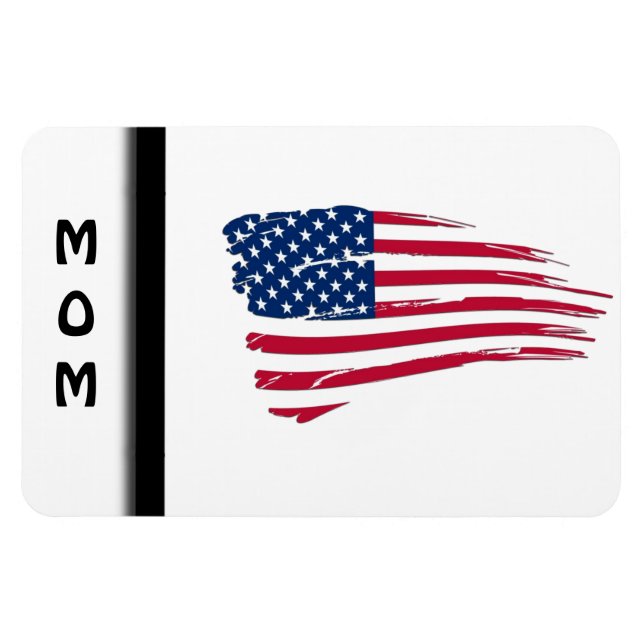 Íman Bandeira Americana Rasgada (Horizontal)