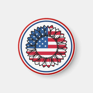Íman Bandeira Americana Sunflower-32222