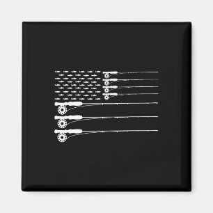 Íman Bandeira Americana Vara de Pesca Fly Fishing Truta