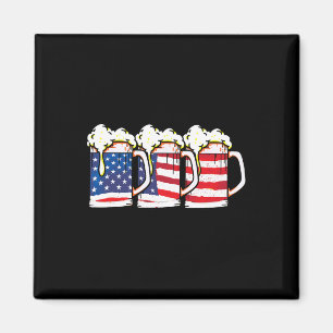 Íman Bandeira Americana Vintage Beer Brewery 4 De Julho