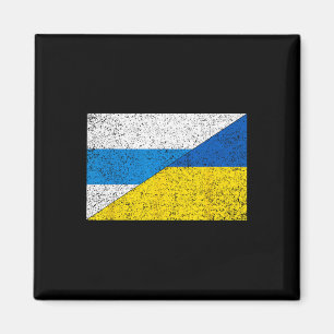Íman Bandeira Anti-guerra Russa Bandeira da Ucrânia Net
