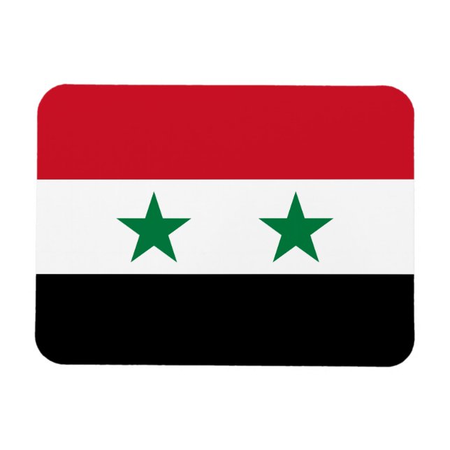 Íman Bandeira antiga da Síria (Horizontal)