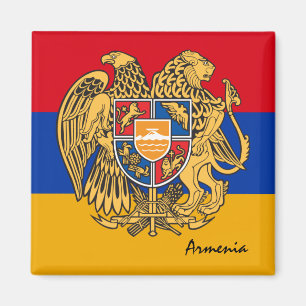 Íman Bandeira armênia e torcedores de férias/esportes