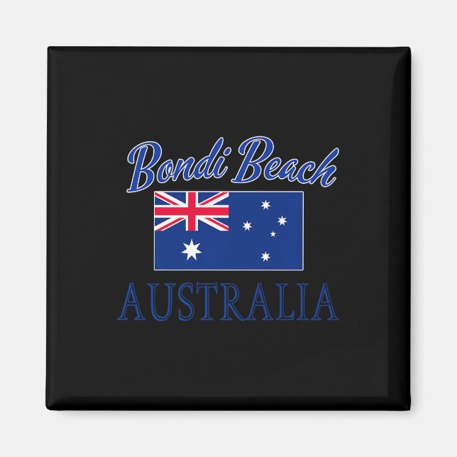 Íman Bandeira Austrália de Bondi Beach (Frente)