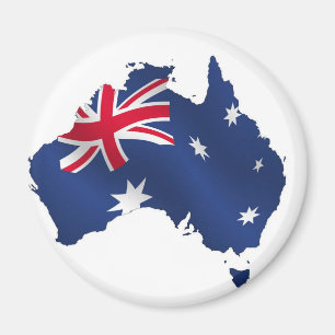 Íman Bandeira australiana do mapa
