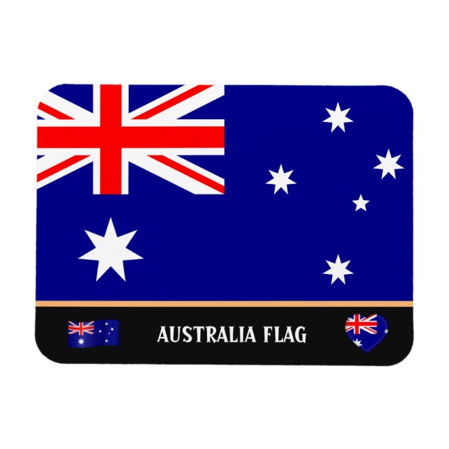 Íman Bandeira australiana e viagem da Austrália, feriad (Horizontal)