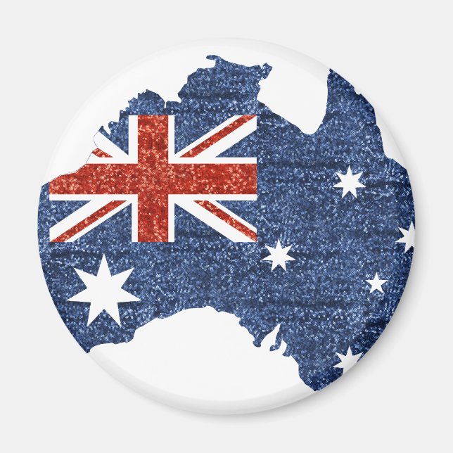 Íman bandeira australiana sequencial (Frente)
