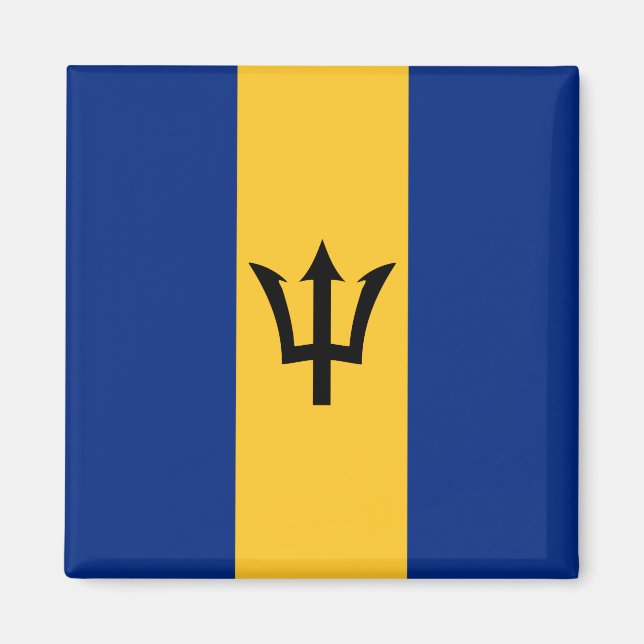 Íman Bandeira Barbadiana (Barbados) (Bajan) (Frente)