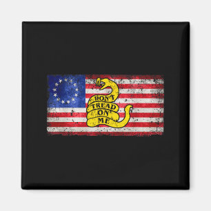 Íman Bandeira Betsy Ross Não Pise Patriótico Em Mim Par