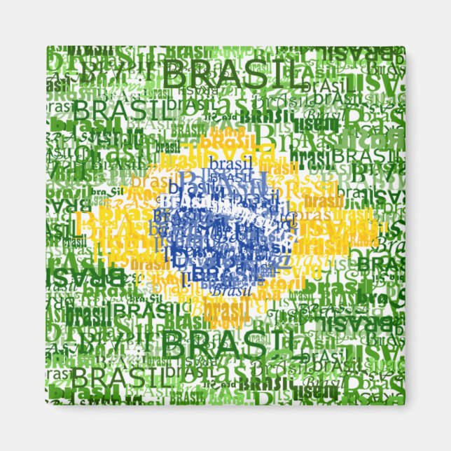 Íman Bandeira Brasileira - Brasil Textual (Frente)