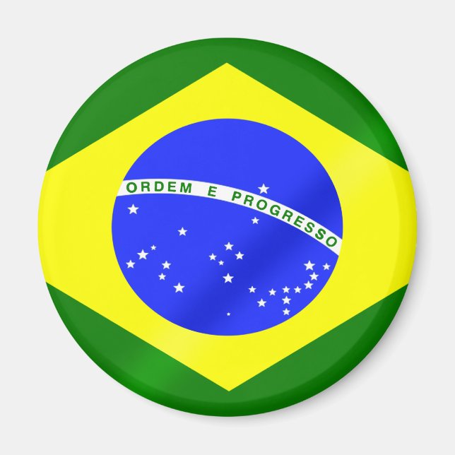Íman Bandeira brasileira de presentes e camisetas do Br (Frente)