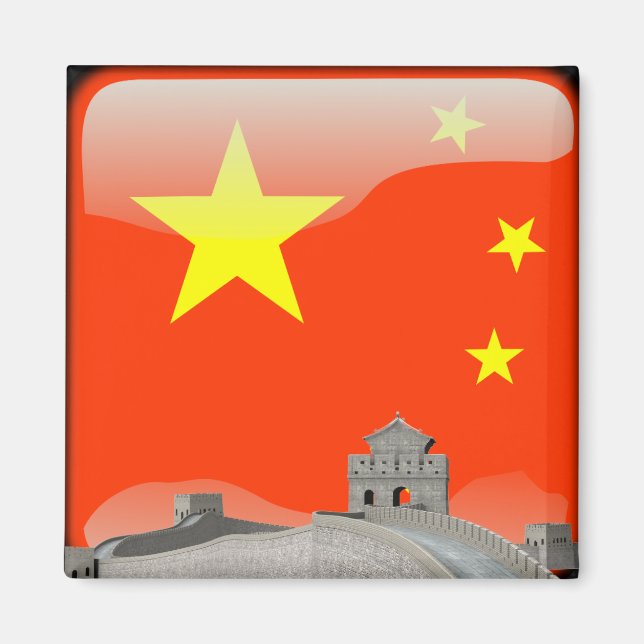 Íman Bandeira brilhante chinesa (Frente)
