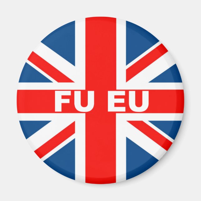 Íman Bandeira britânica anti-UE (Frente)