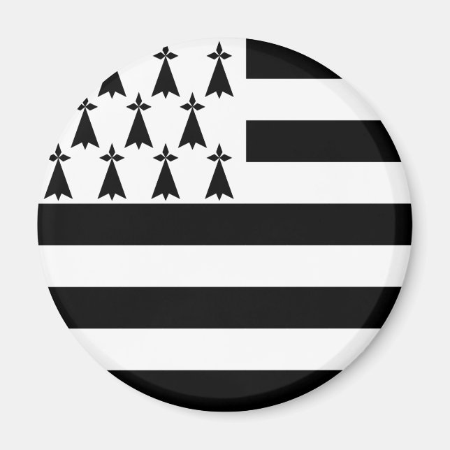 Íman Bandeira Brittany (Gwenn-ha-du) (Frente)