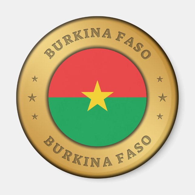 Íman Bandeira Burkina Faso (Frente)