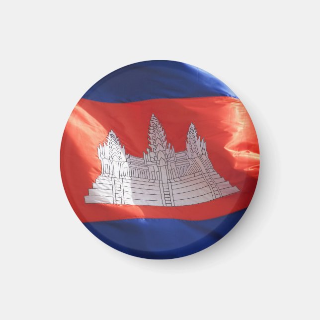 Íman bandeira cambojana (Frente)