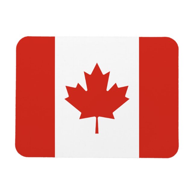 Íman Bandeira Canadense Patriótica (Horizontal)