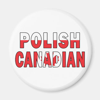 Íman Bandeira Canadense Polonesa