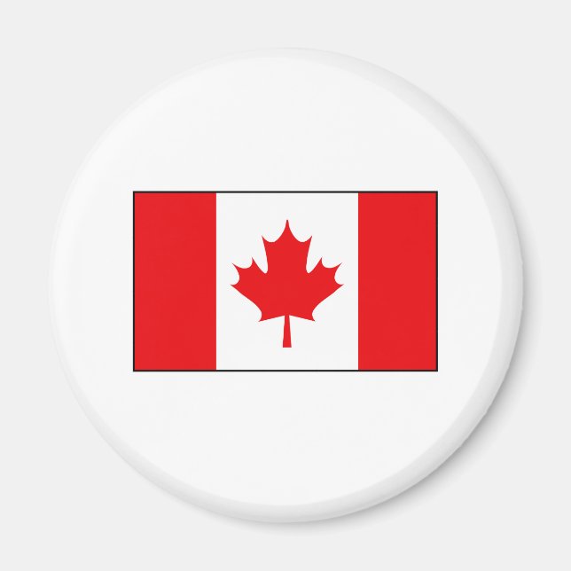 Íman Bandeira canadense T-shirts e presentes (Frente)