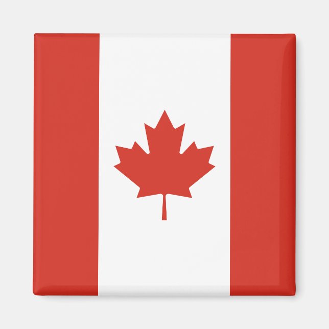 Íman Bandeira Canadiana (Maple Leaf) (Canadá) (Frente)