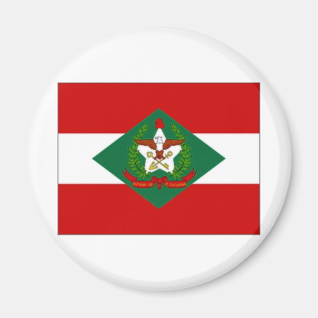 Íman Bandeira Catarina do Brasil Papais noeis (Frente)