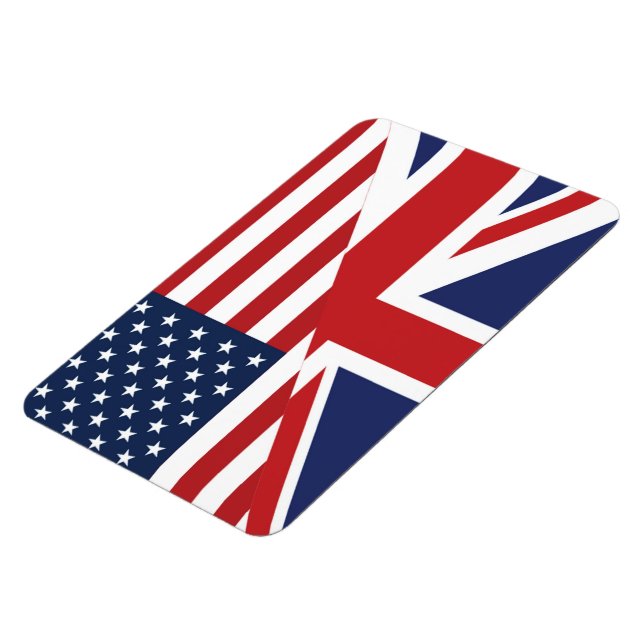 Íman Bandeira Combinada Americana - Britânica (Left Side)