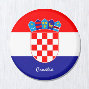 Íman Bandeira croata e viagem da Croácia, férias/espo