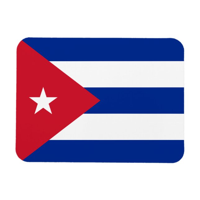 Íman Bandeira Cuba - Magnet Premium (Horizontal)