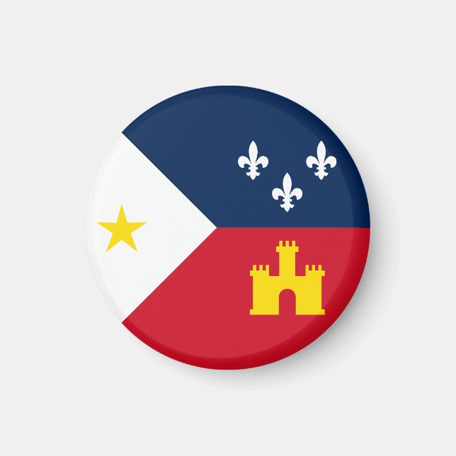 Íman Bandeira da Acadiana, Luisiana (Frente)