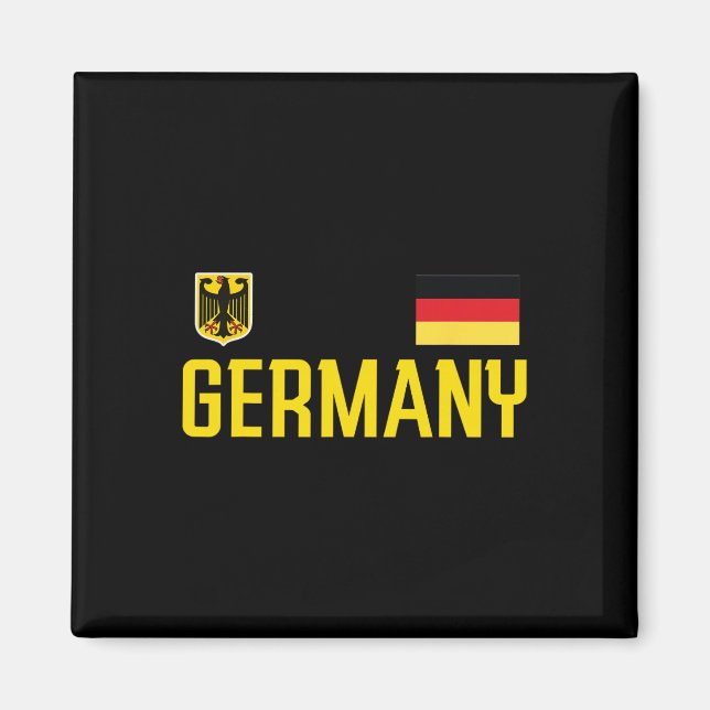 Íman Bandeira da Alemanha Deutschland Futebol Torcedor  (Frente)