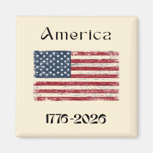 Íman Bandeira da América de 1776 a 2026 EUA 250º Aniver