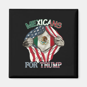 Íman Bandeira da Amizade EUA México Para Trump 2024