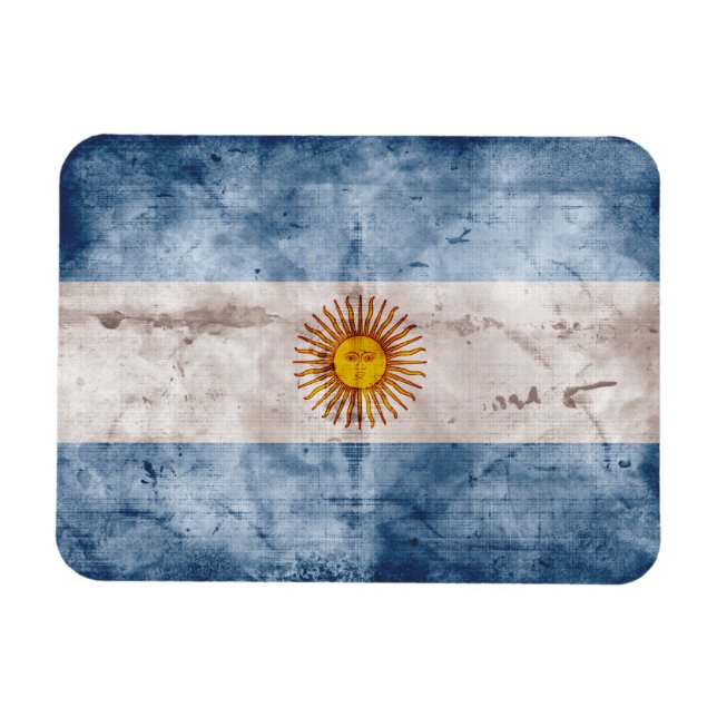 Íman Bandeira da Argentina meteorizada (Horizontal)