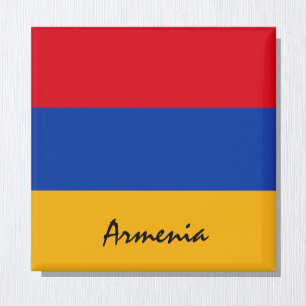 Íman Bandeira da Armênia e fãs de férias e esporte n