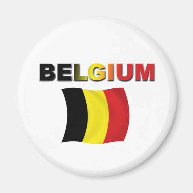 Íman Bandeira da Bélgica (Frente)