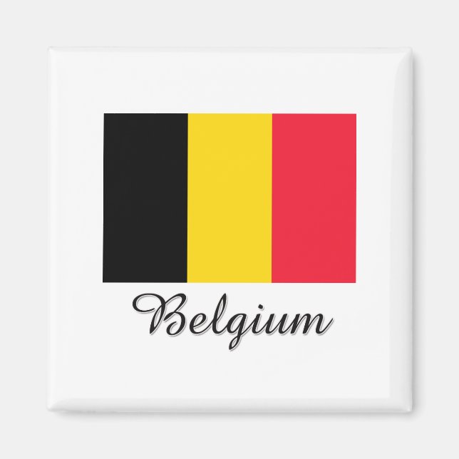 Íman Bandeira da Bélgica Design (Frente)
