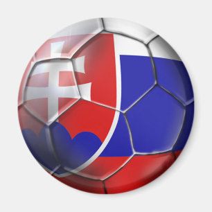 Íman Bandeira da bola de futebol de Slovakia de