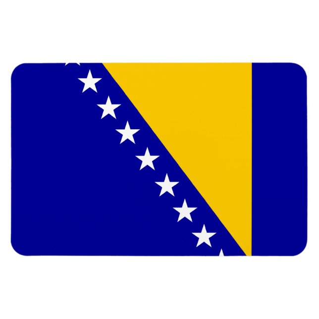 Íman Bandeira da Bósnia-Herzegovina (Horizontal)