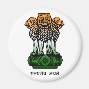 Íman Bandeira da brasão de India