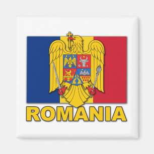 Íman Bandeira da brasão de Romania
