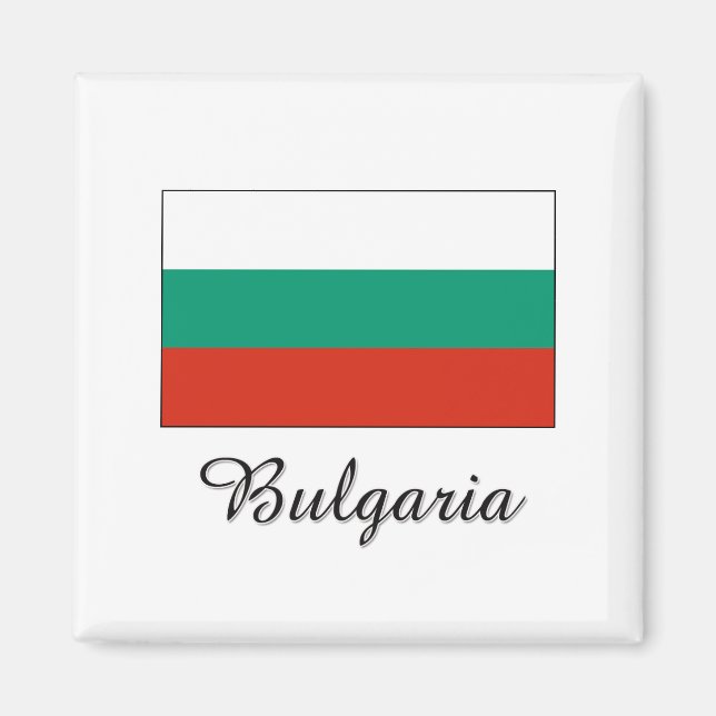 Íman Bandeira da Bulgária Design (Frente)