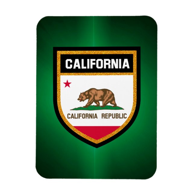 Íman Bandeira da Califórnia (Vertical)
