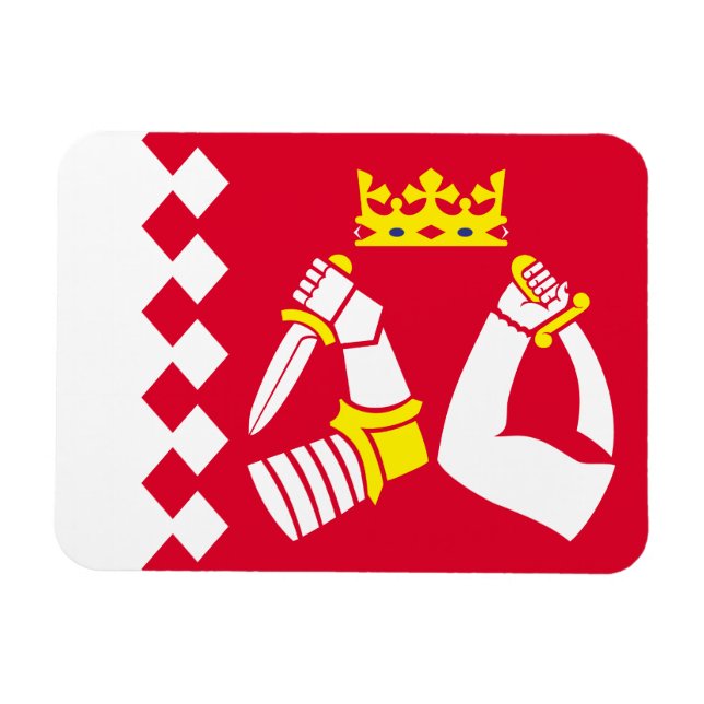 Íman Bandeira da Carélia do Norte (Horizontal)