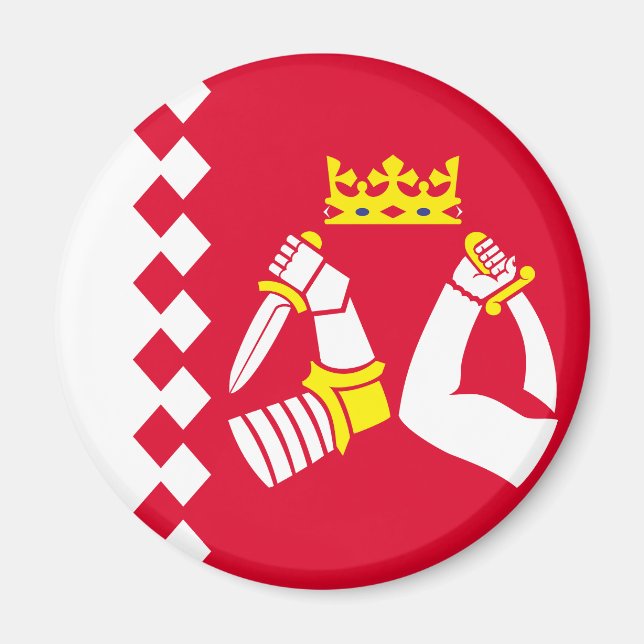 Íman Bandeira da Carélia do Norte (Frente)