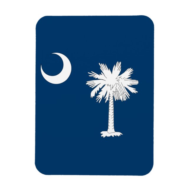 Íman bandeira da Carolina do Sul (Vertical)